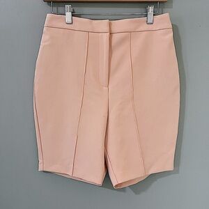 ASOS DESIGN tailored high waist shorts in peach size 6